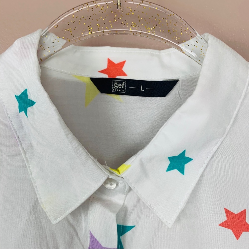 Star Printed Button Down - image 2
